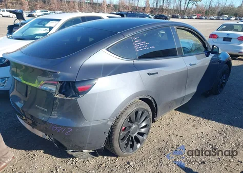 2022 Tesla Model Y Performance Dual Motor All-Wheel Drive from USA, damaged, VIN 7SAYGDEF5NF500654